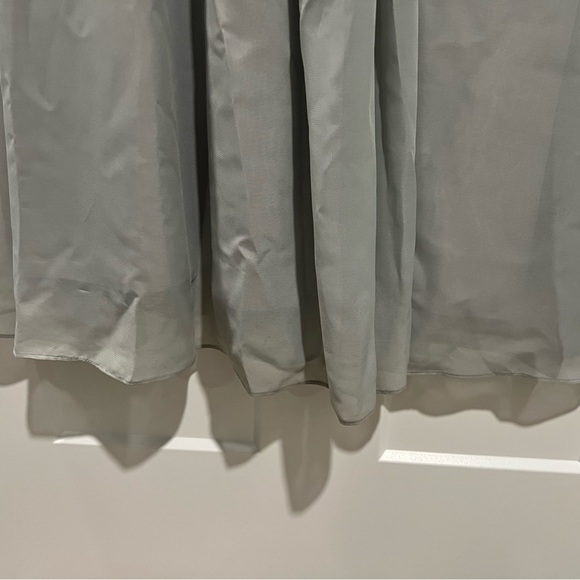 Beautiful Grey Bridesmaid Dress with Lace Shoulder Detailing - Picture 7 of 10